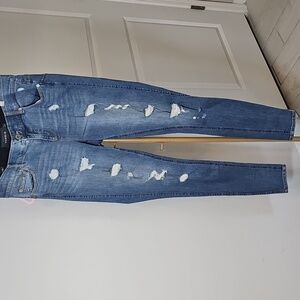 Torrid Bombshell Skinny High Rise Premium‎ Distressed Denim Jeans size 12XT